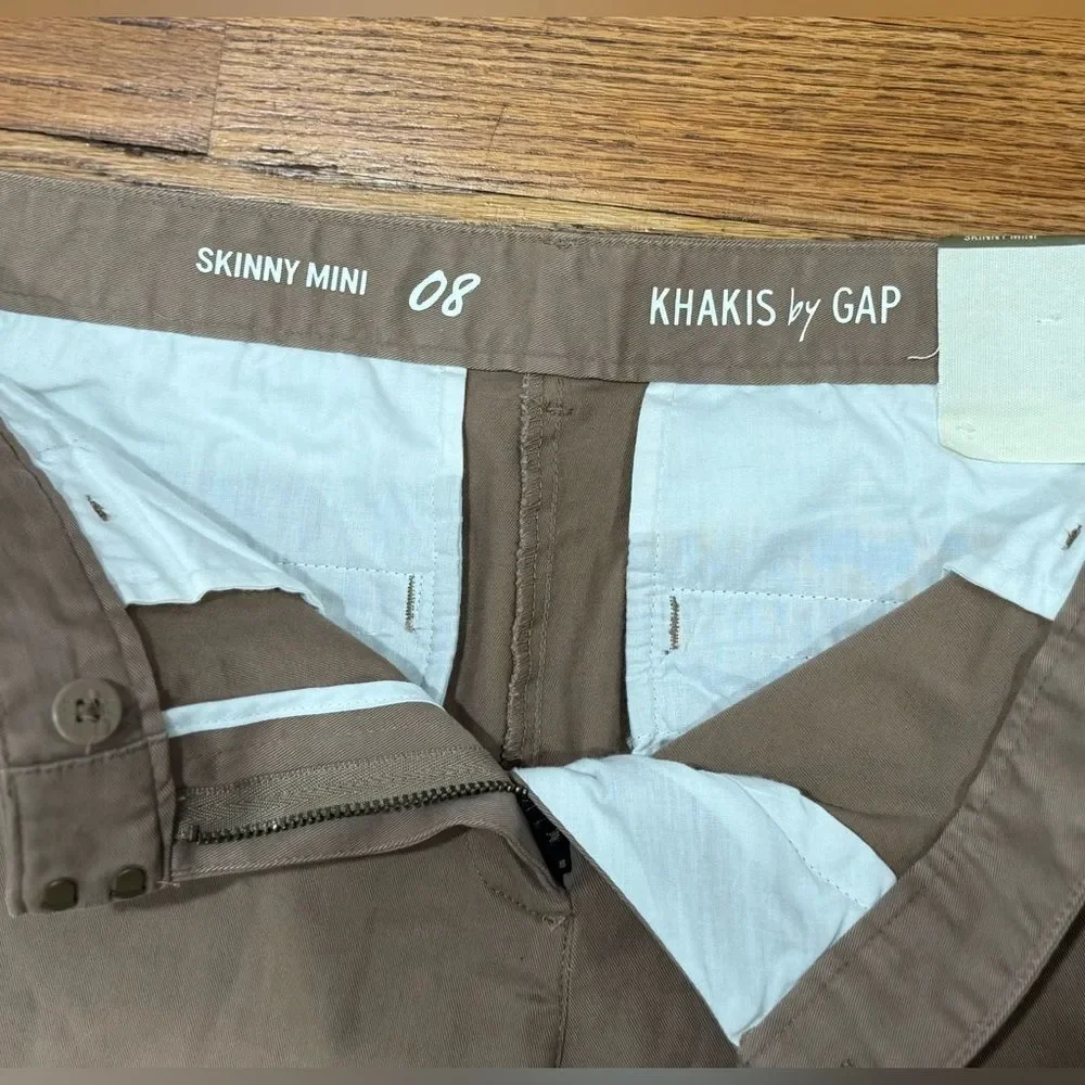 GAP Khaki Skinny Chino Pants Size 8 NWT Workwear Office Casual - Picture 6 of 7